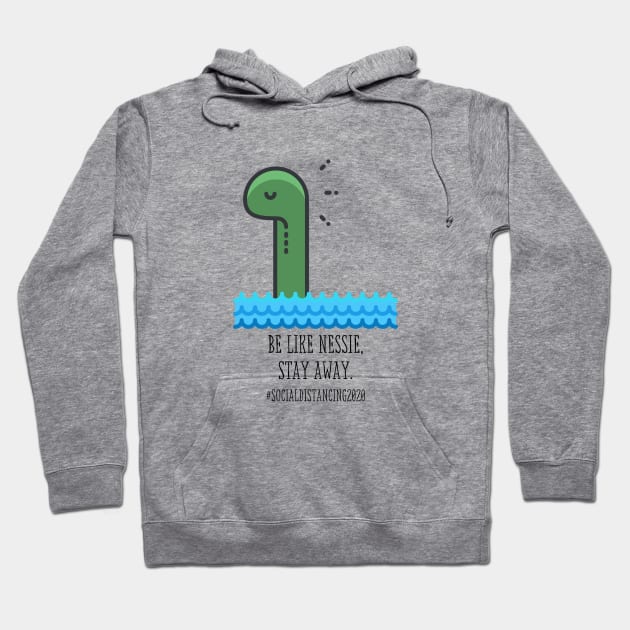 Nessie Social Distancing Hoodie by theidealteal